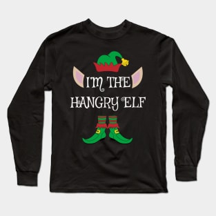 I'm The Hangry Christmas XMas Elf Long Sleeve T-Shirt